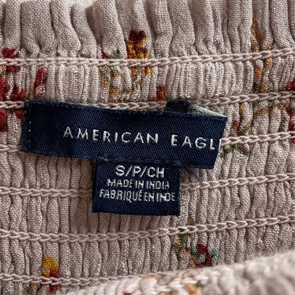 American Eagle high waist floral smocked ruffle shorts Size Small - Picture 5 of 8
